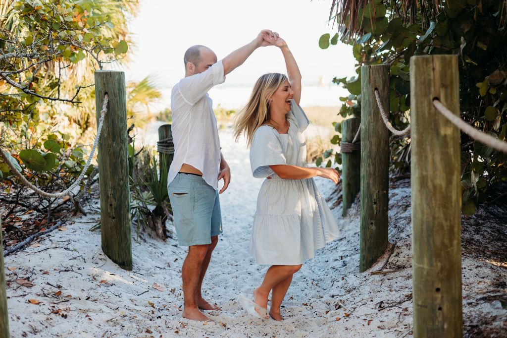 siesta key couples session