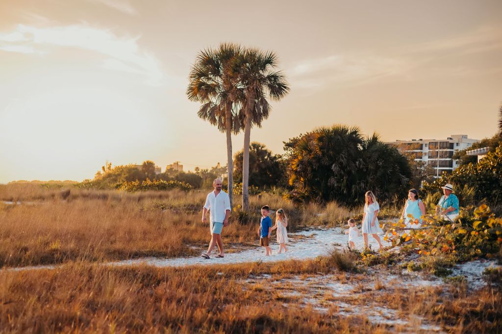 siesta key family photo session